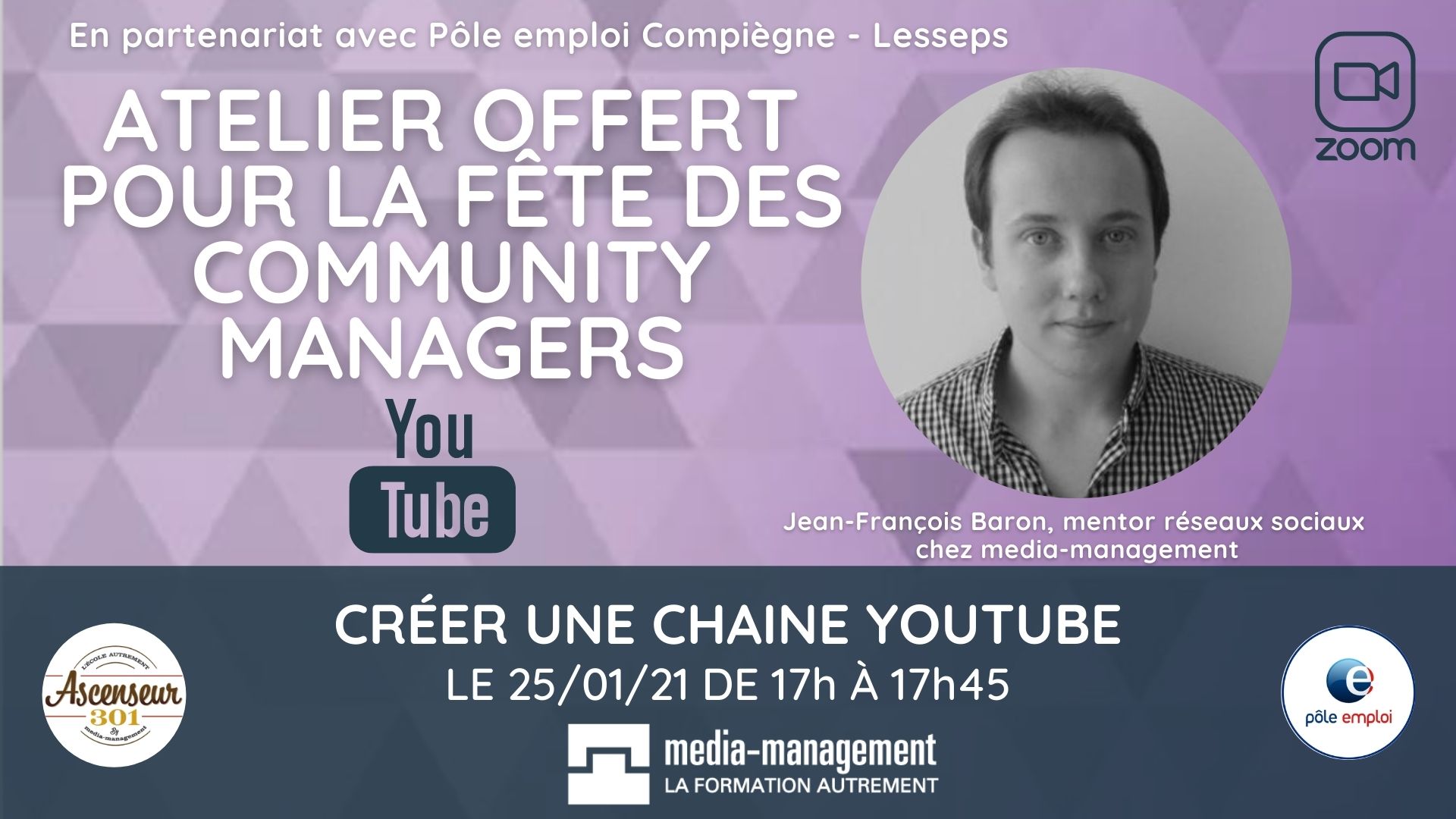 atelier youtube offert journée des community managers